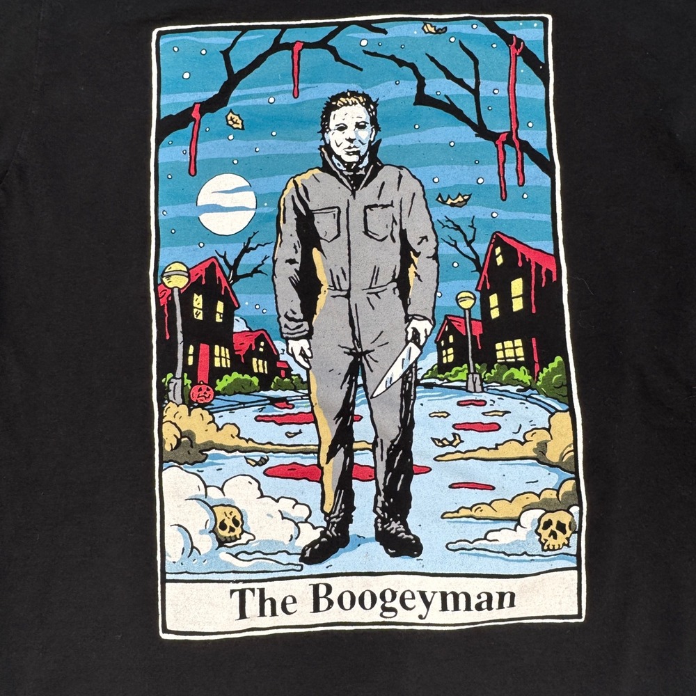 John Carpenters Halloween The Boogeyman Michael Myers Tarot T Shirt Large